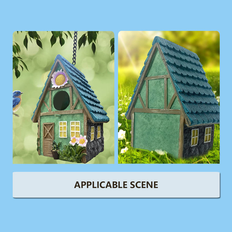 August Grove® Bird Houses For Outside, HandPainted Birdhouses